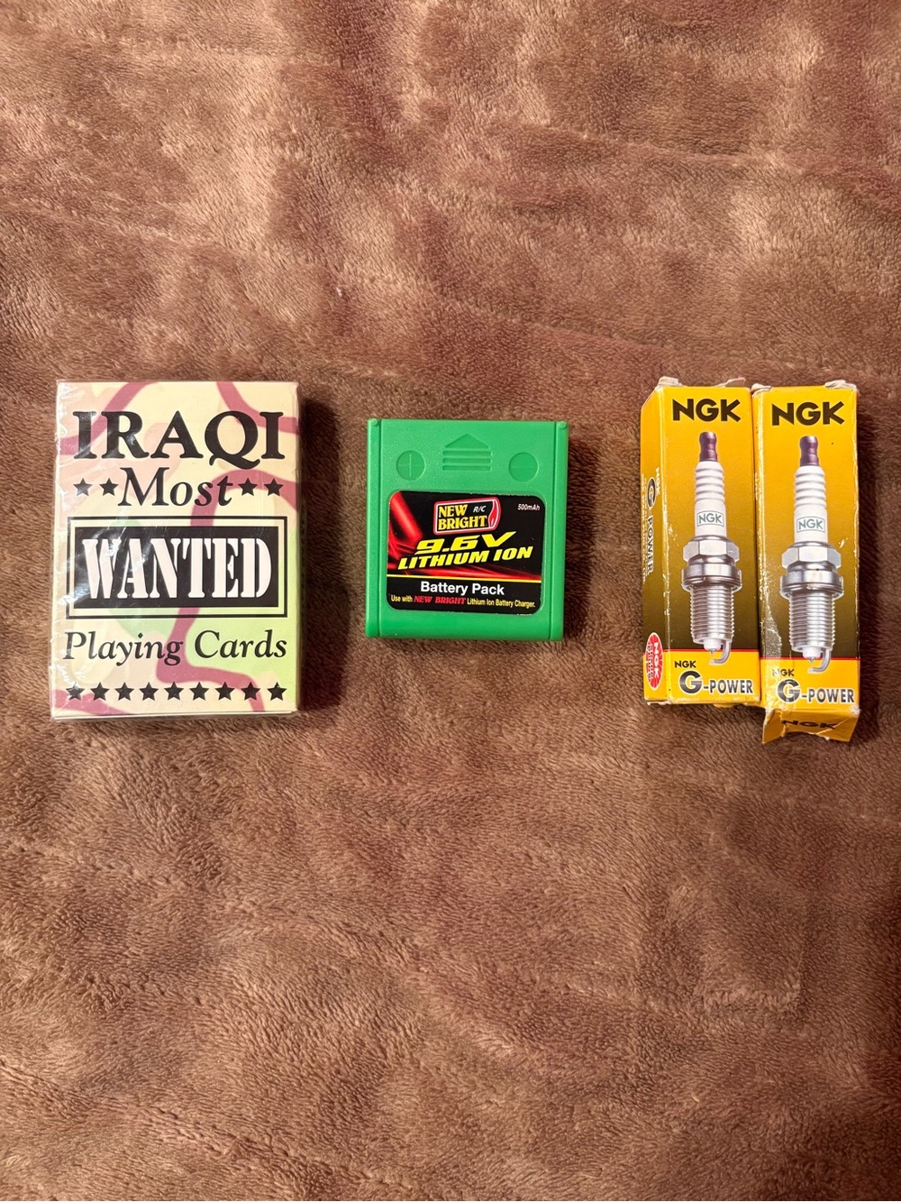 Iraqi most wanted playing cards vintage men’s bundle 2 new spark plugs